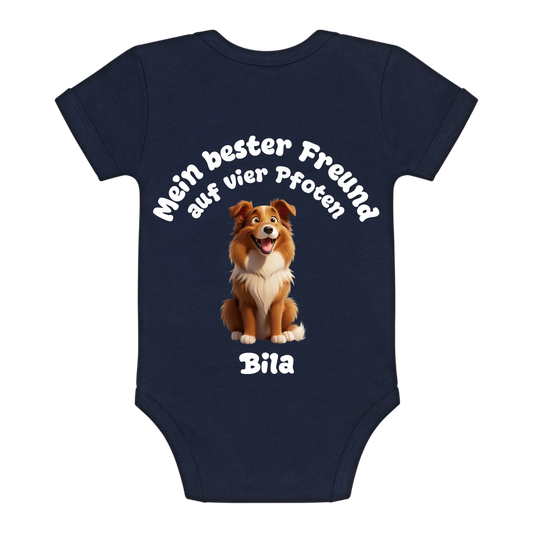 Bester Freund auf vier Pfoten Babybody