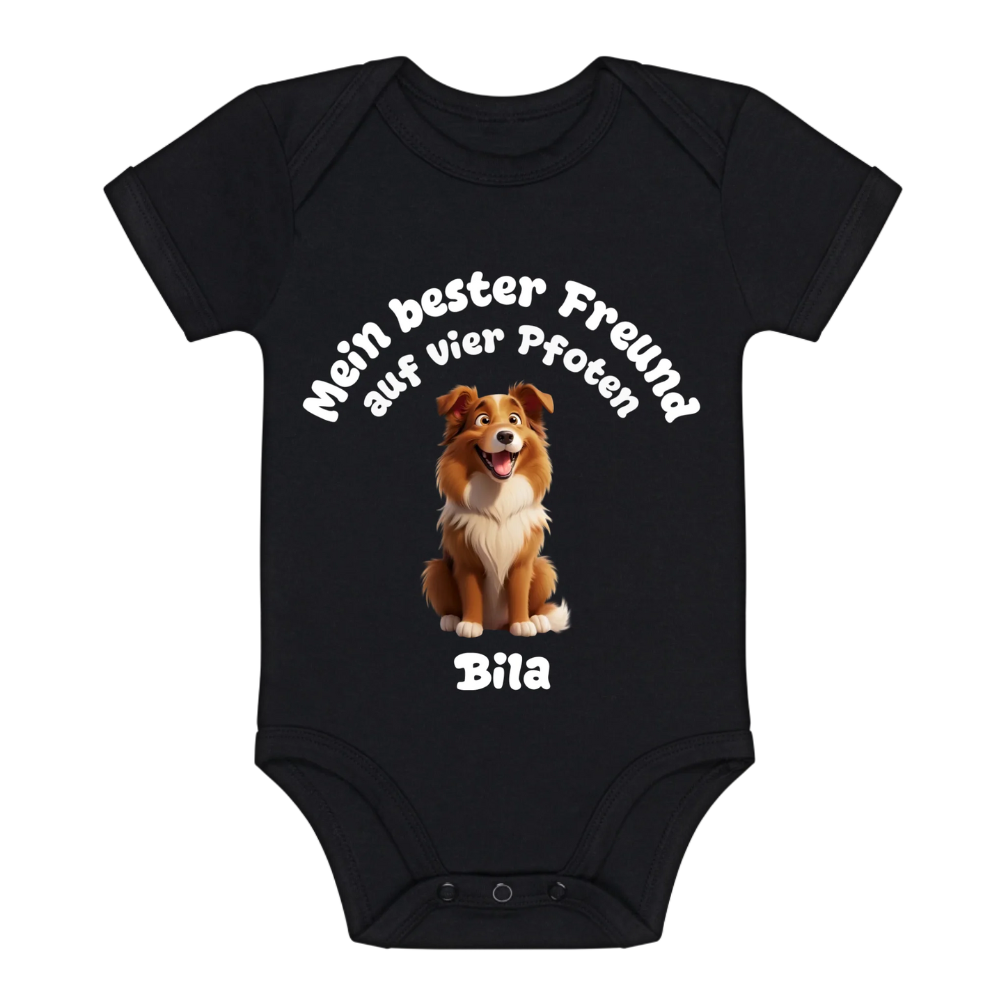 Bester Freund auf vier Pfoten Babybody