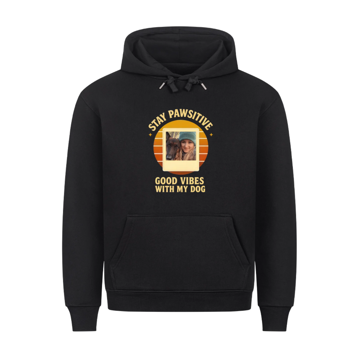 Stay pawsitive - Dog Hoodie (personalisierbar)