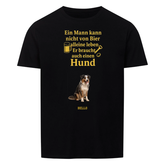 Ein Mann braucht Bier und Hund, personalisierbar