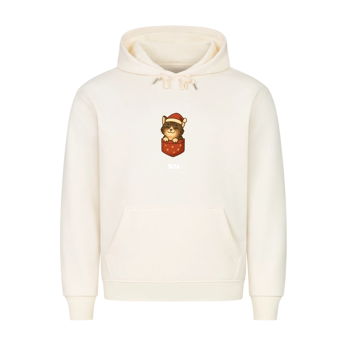 Dein Haustier als Cartoon Weihnachtsmann (T-Shirt unisex)