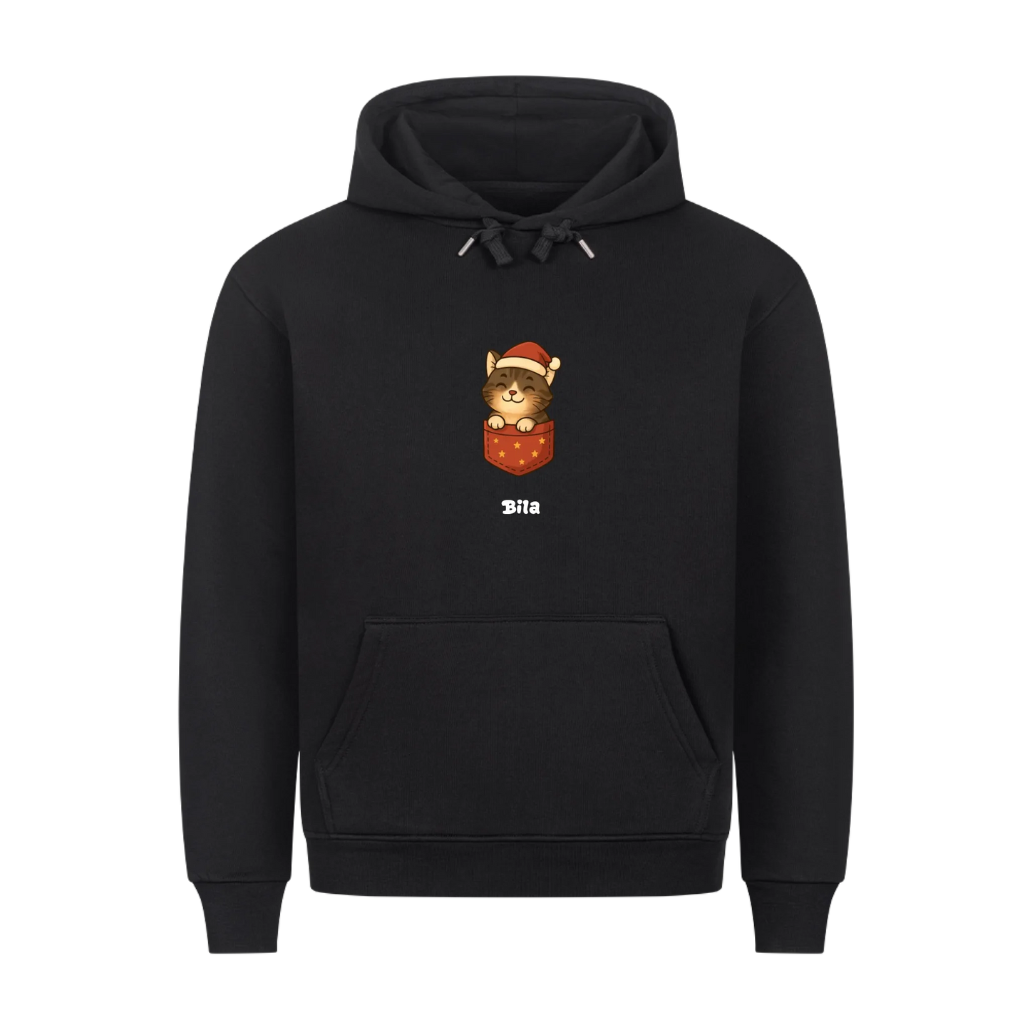 Dein Haustier als Cartoon Weihnachtsmann (T-Shirt unisex)